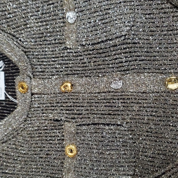 H&M Cropped Metallic Cardigan - Picture 5 of 11